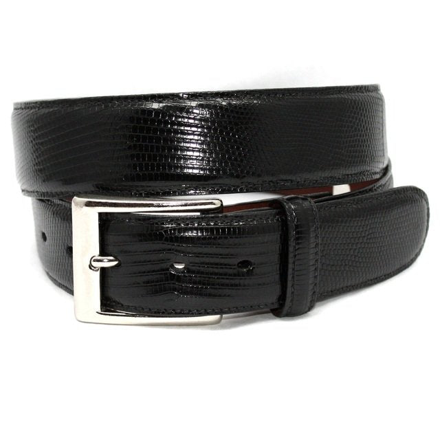 Genuine Lizard Belt - Black