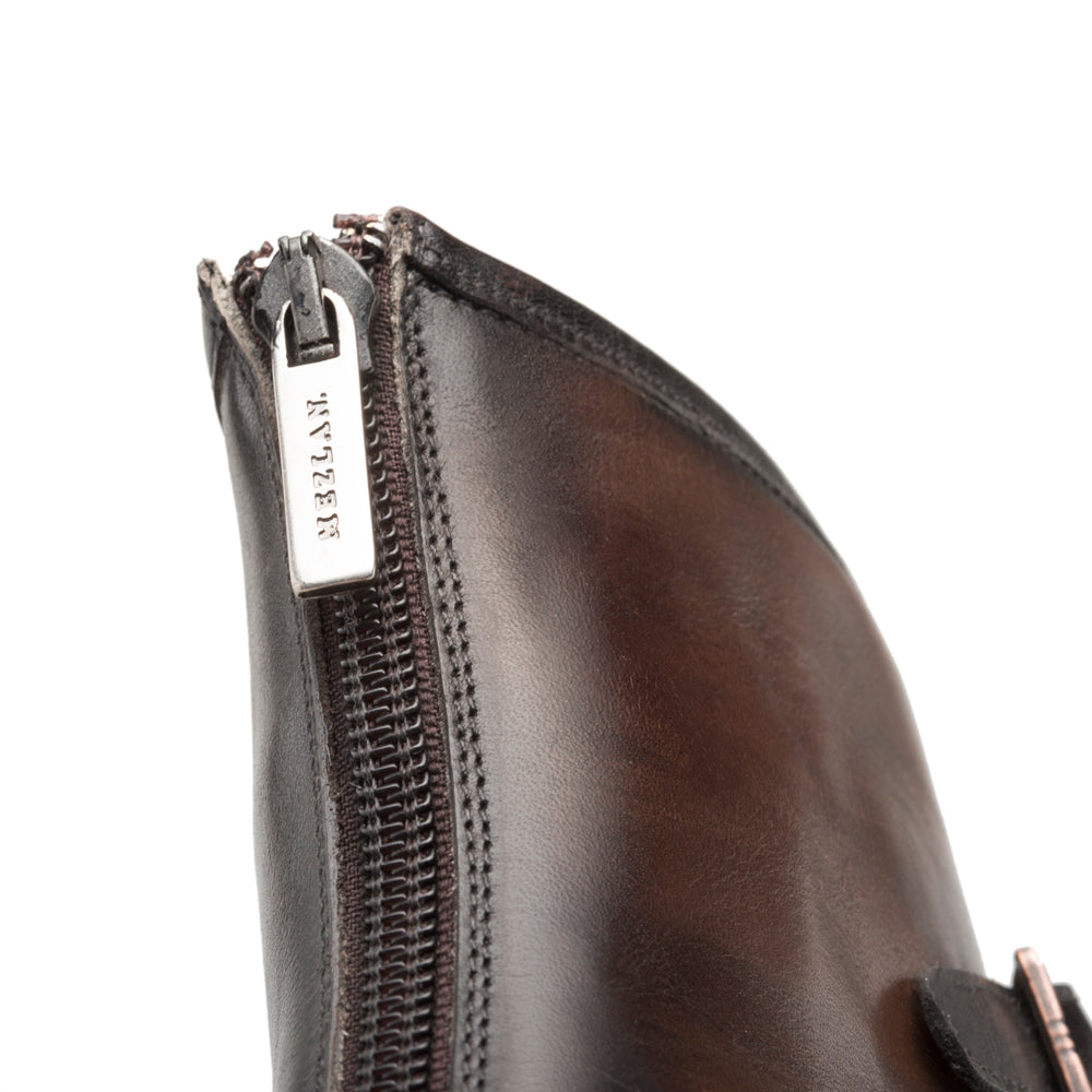 Double buckle boots silver shop