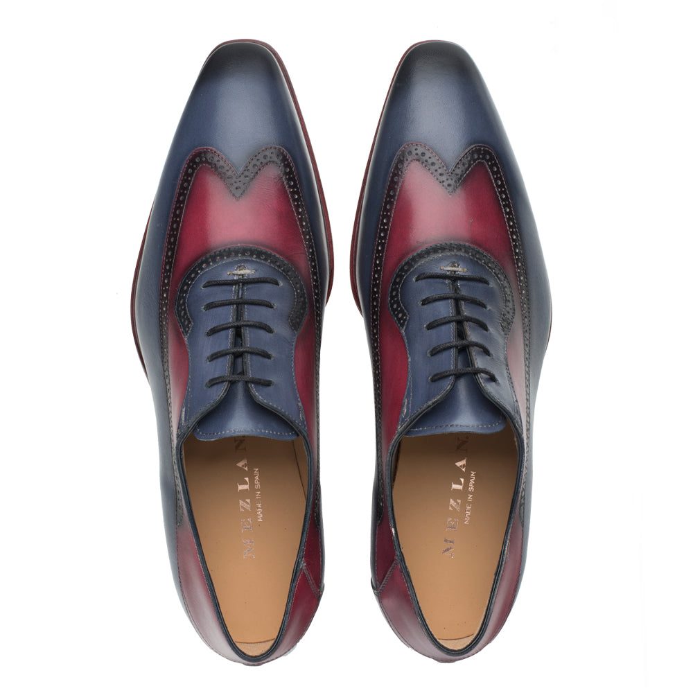 Two color oxford shoes top
